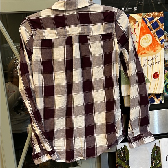 Plaid Button-Up flannel American Eagle - Picture 4 of 4